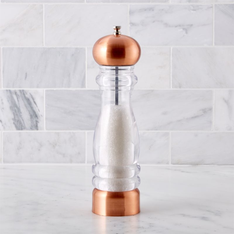 Copper Salt Mill + Reviews | Crate and Barrel | Crate & Barrel