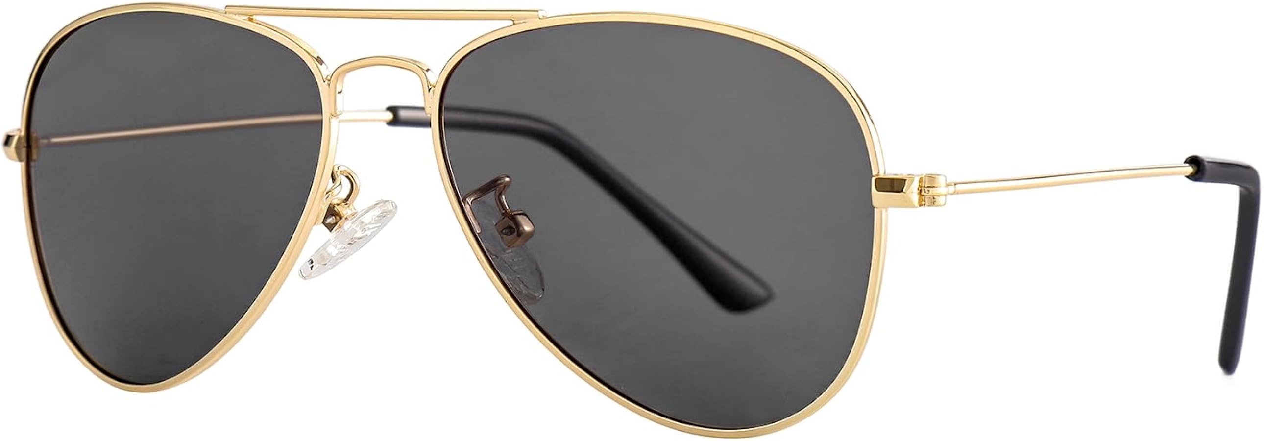 Kids Polarized Aviator Sunglasses for Little Girls Boys Juniors Teenagers, Two Sizes 50MM 52MM | Amazon (US)