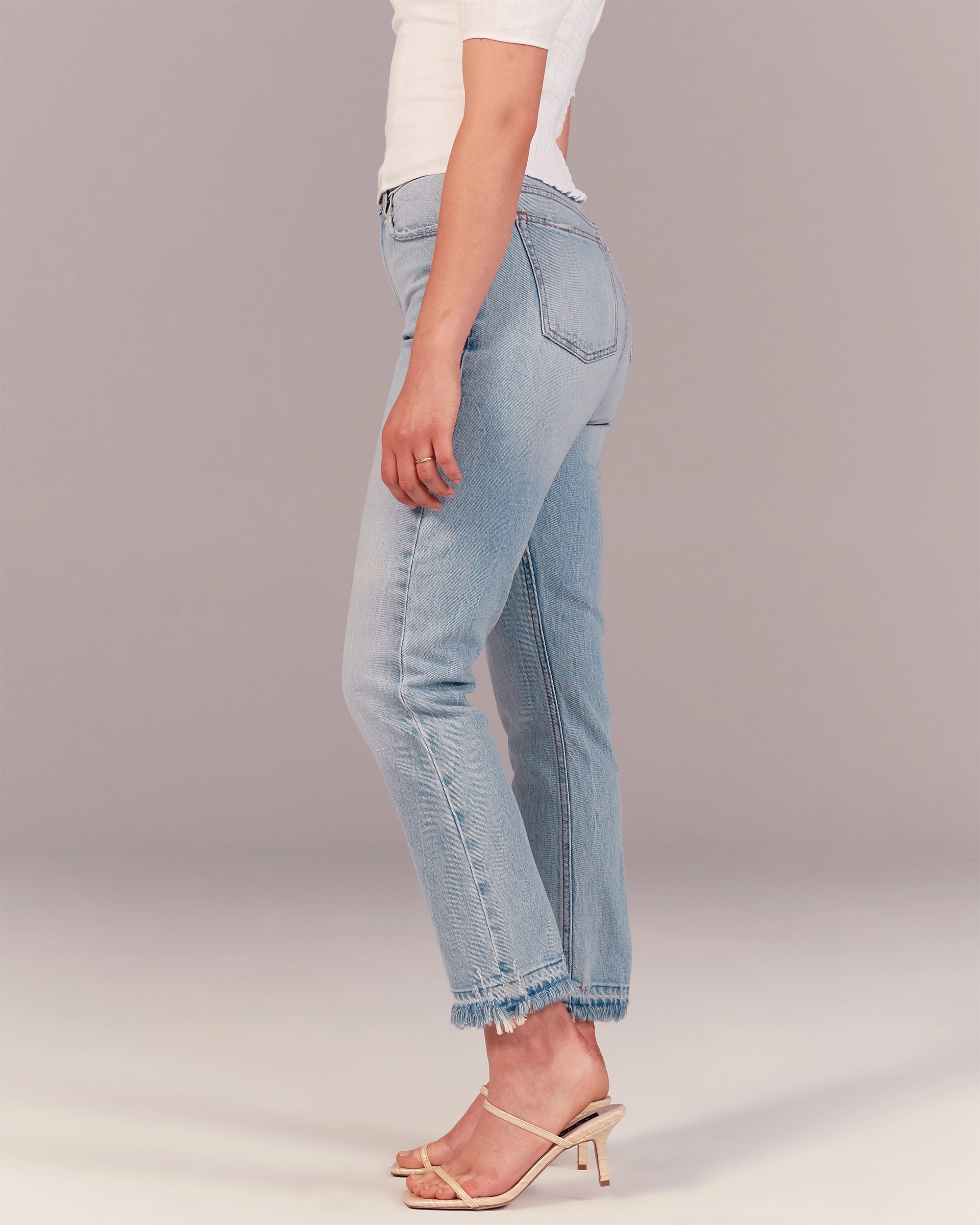 Curve Love High Rise Mom Jeans | Abercrombie & Fitch (US)