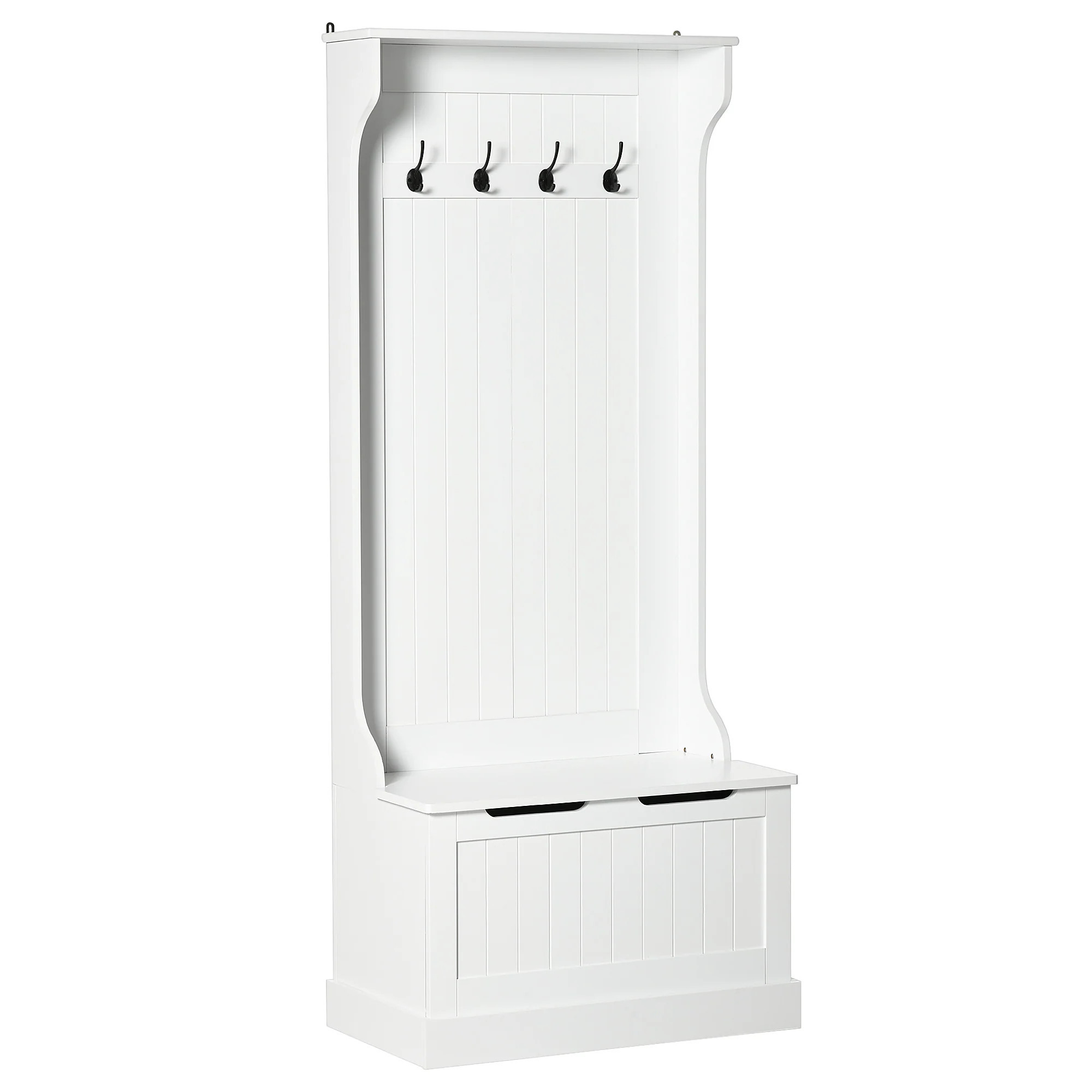 Coat Rack Hall Tree with Bench and Shelves | Shop Simon