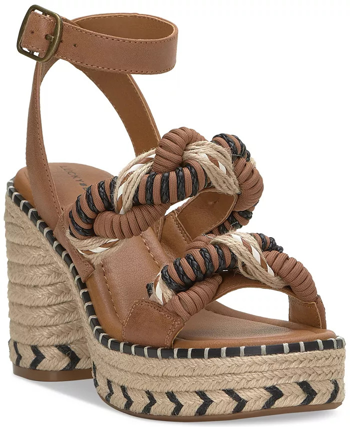 Women's Jewelly Braided Ankle-Strap Espadrille Platform Sandals | Macy's