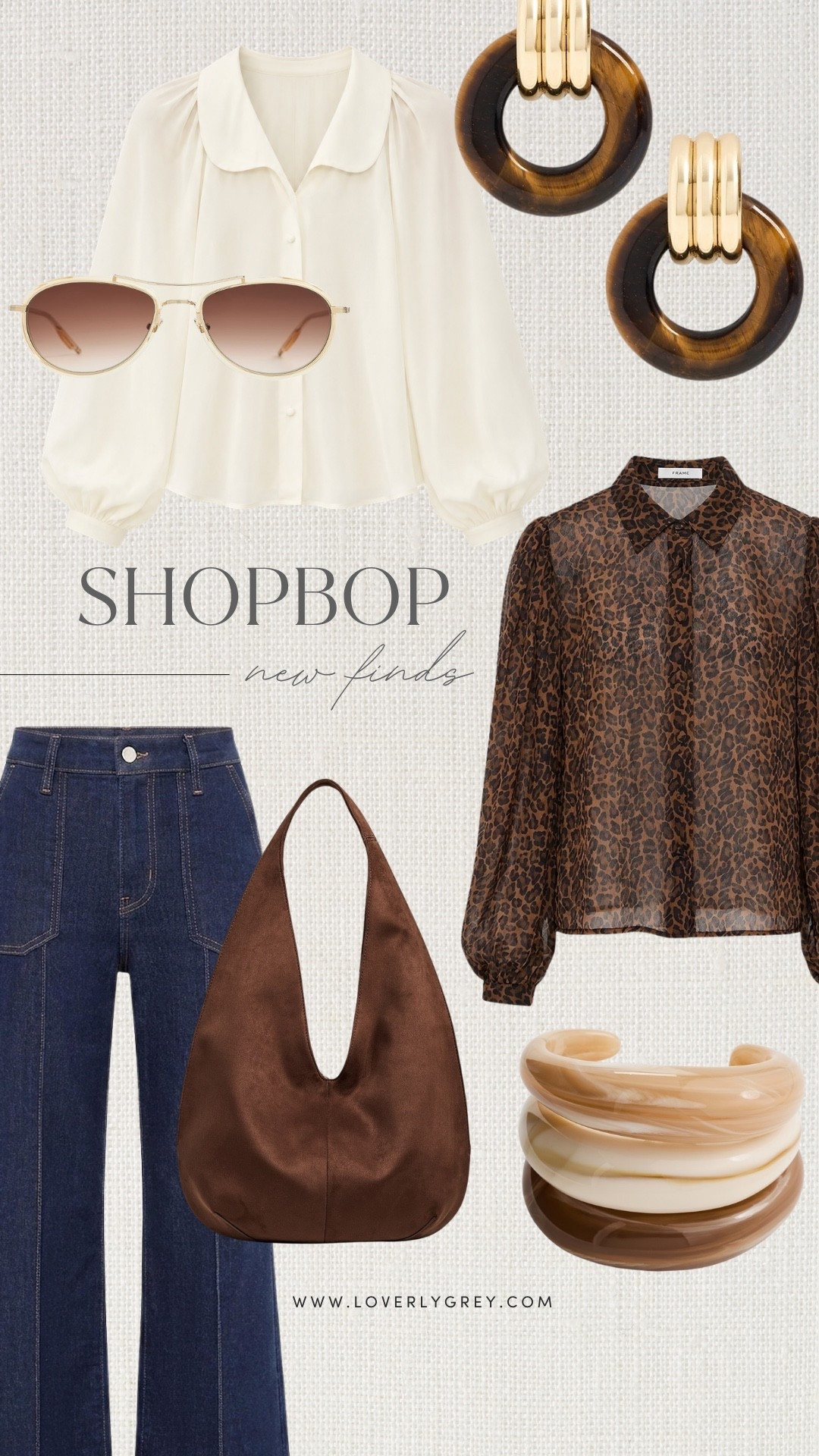 Elevate your fall wardrobe with these Shopbop new arrivals featuring leopard print, dark denim, rich brown accessories, statement resin jewelry, and polished neutral blouses. Chic pieces to mix and match all season.

#LTKSeasonal #LTKWorkwear #LTKootd