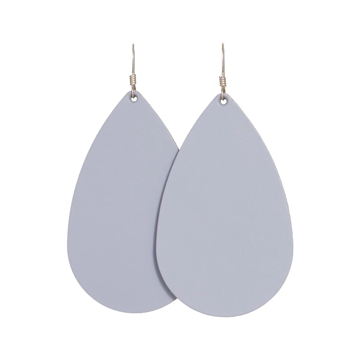 Wisteria Teardrops | Nickel and Suede