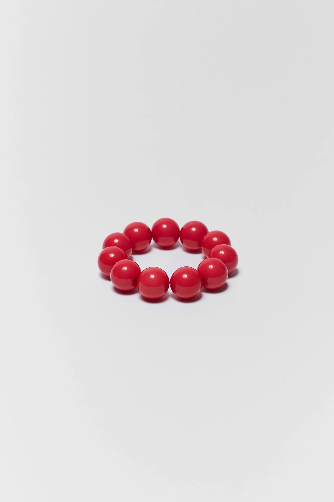Red Chunky Beaded Bracelet | Avara