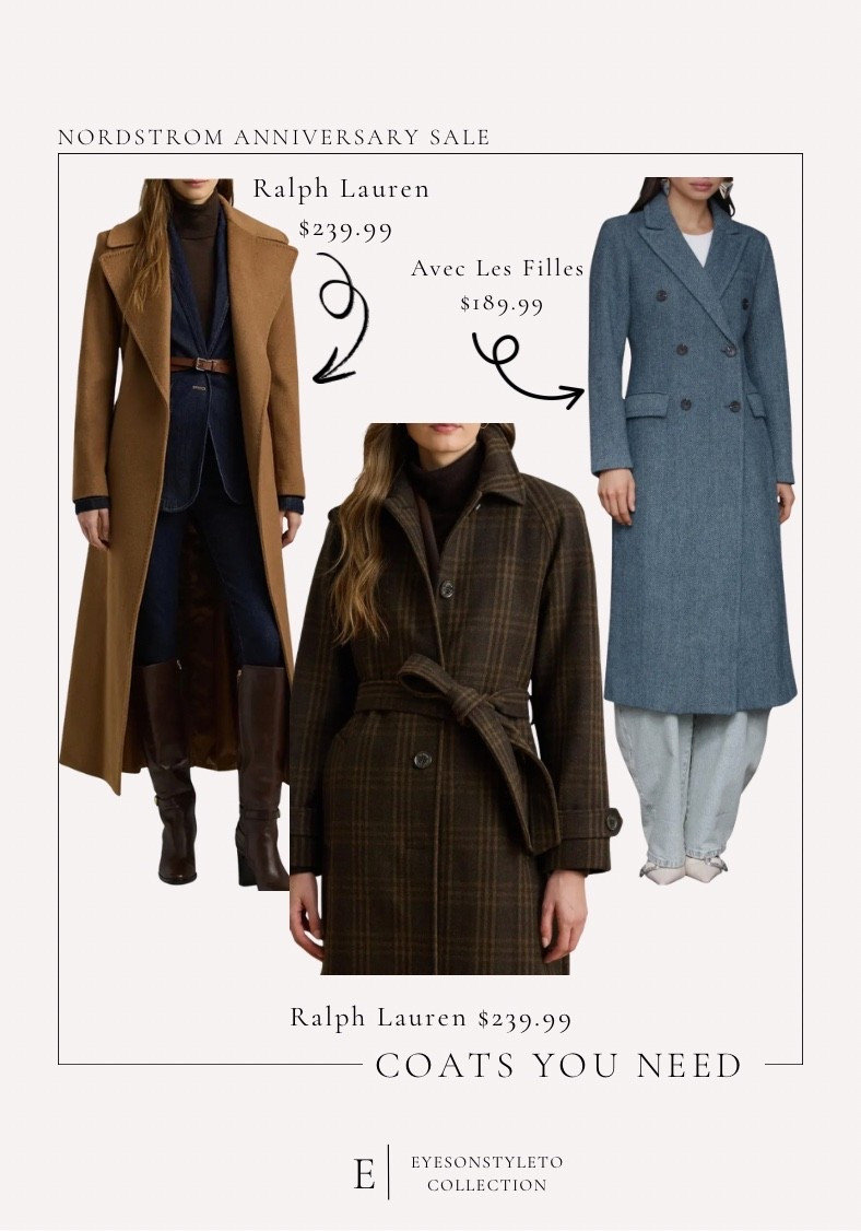 These coats are so chic for fall! The Nordstrom Anniversary Sale is only for a short period so get them now before prices go up. 

Camel cost, grey double breasted coat, plaid coat, fall coat, winter coat, wool coat, Nordstrom anniversary sale, fall outfit, winter outfit 

#LTKWorkwear #LTKSeasonal #LTKSaleAlert