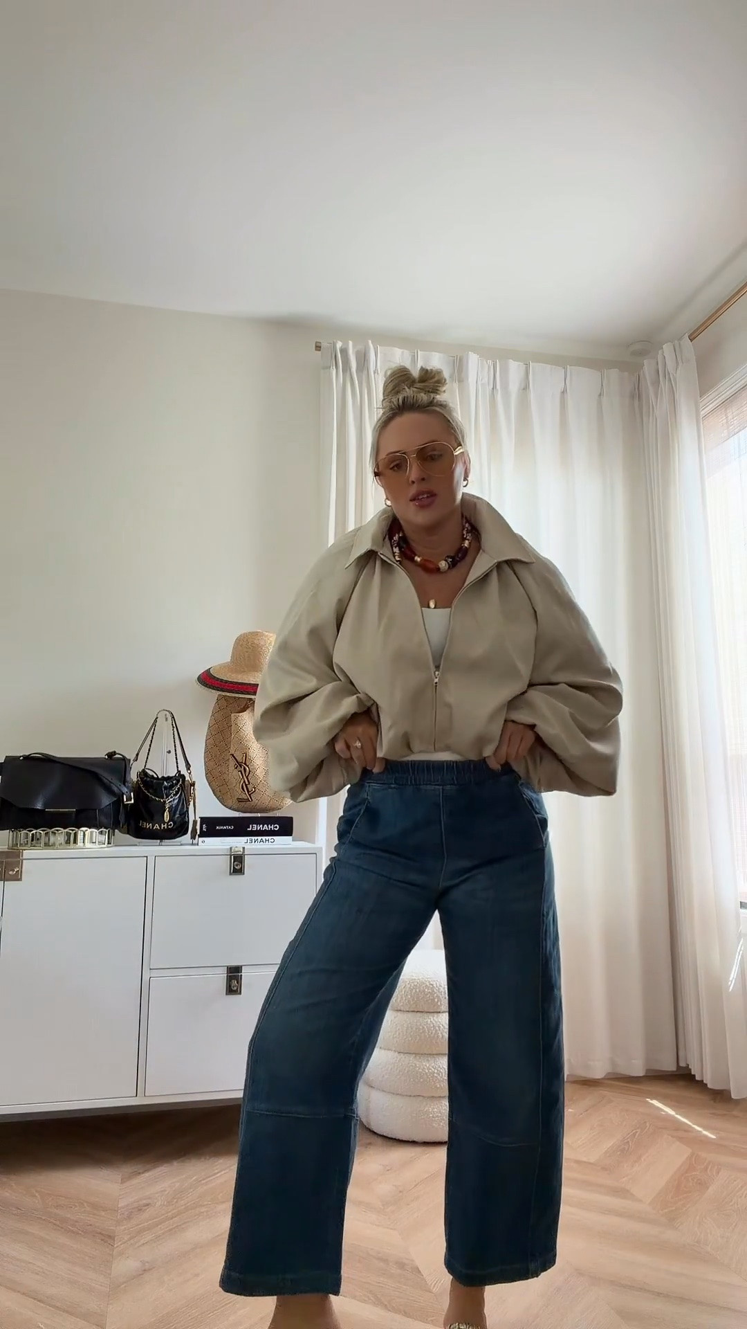 Loooove this Amazon find wow! It’s giving Zara 🤏🏼🤏🏼🤏🏼 my jeans are on sale and fully in stock! pants and jacket I’m in small. Def a fave find of mine to date! It’s gorg! Pants I’m also in small.