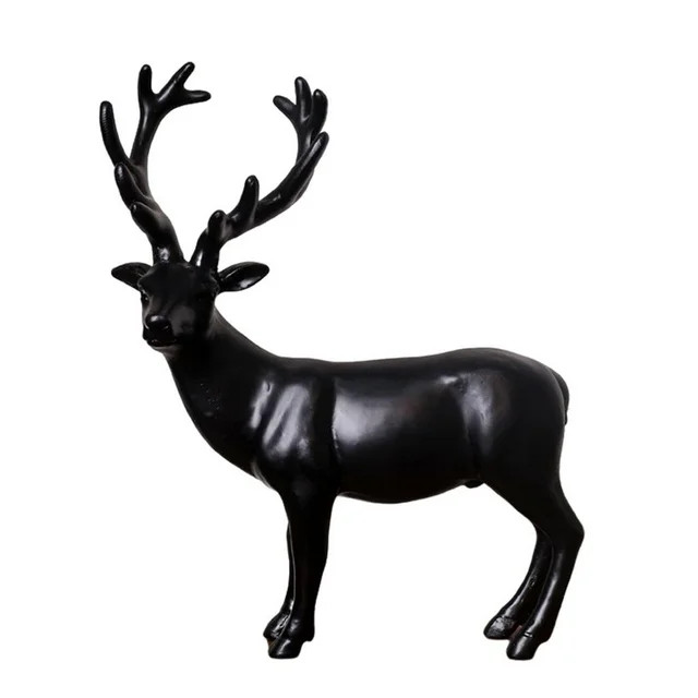 Resin Deer Figurine Abstract Decorative Sculpture Prop Wedding Gifts Crafts for Room Tabletop Int... | Walmart (US)
