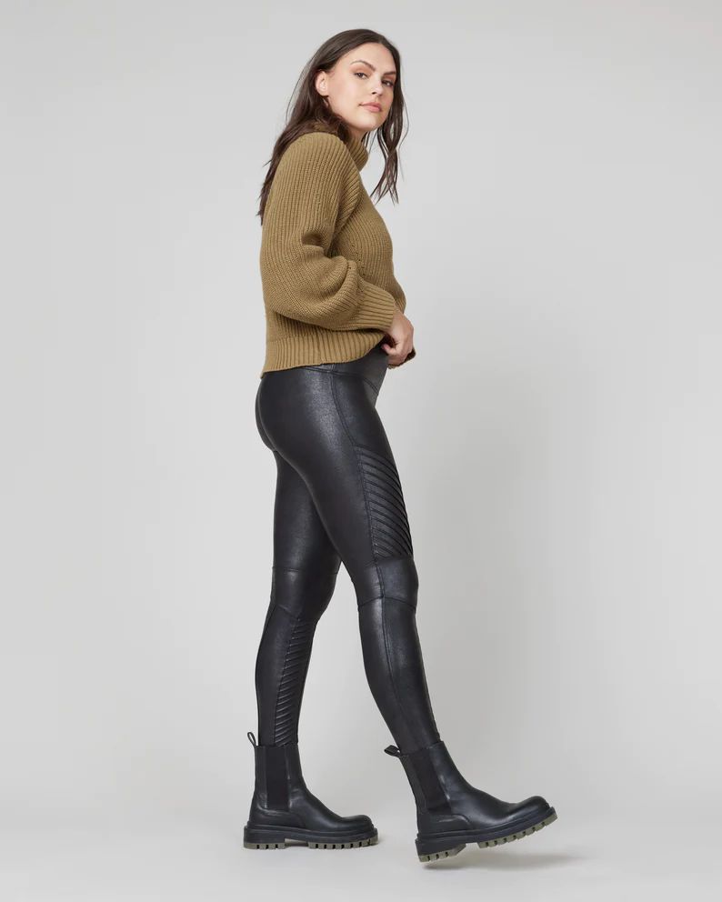 Faux Leather Moto Leggings | Spanx