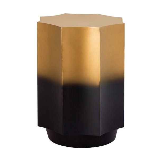 TOV Furniture Dinesh Black and Gold Iron Side Table | Walmart (US)