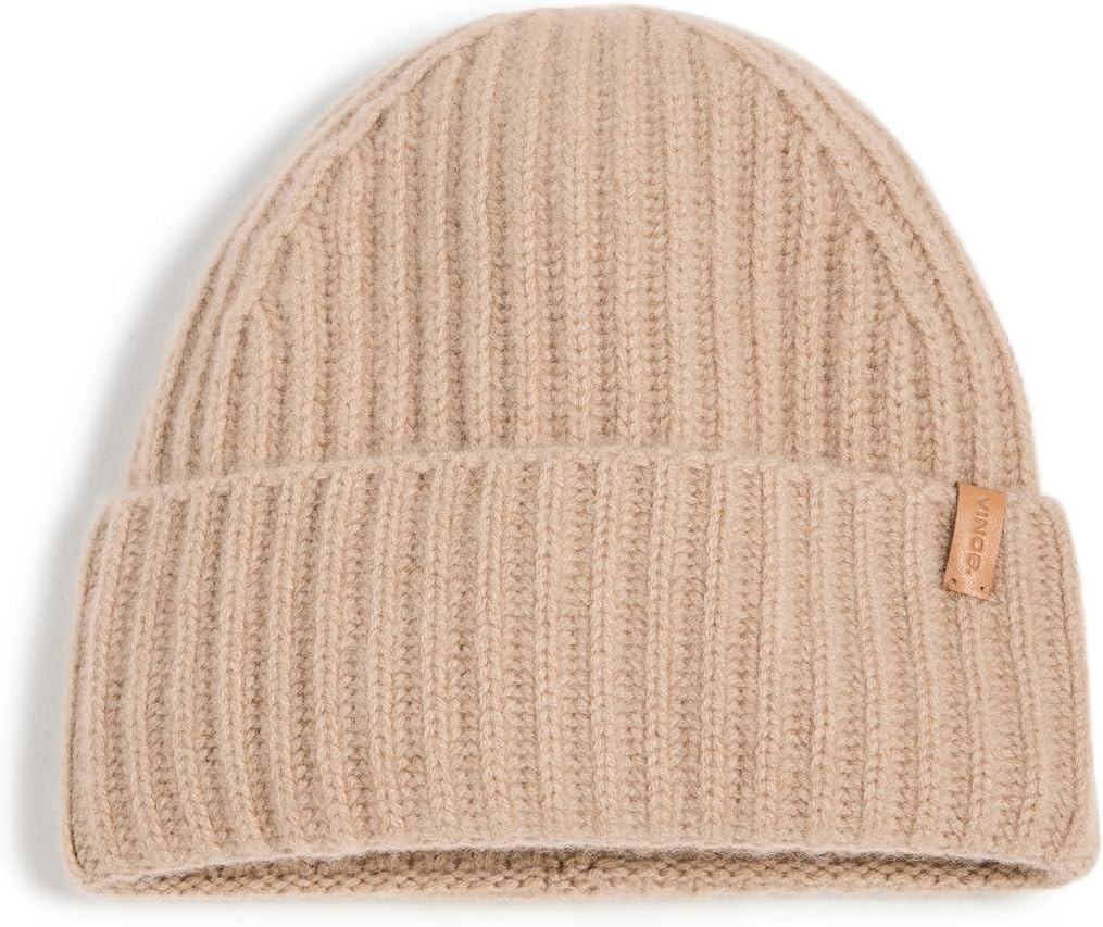Vince Women's Boiled Cashmere Chunky Cardigan Knit Hat | Amazon (US)