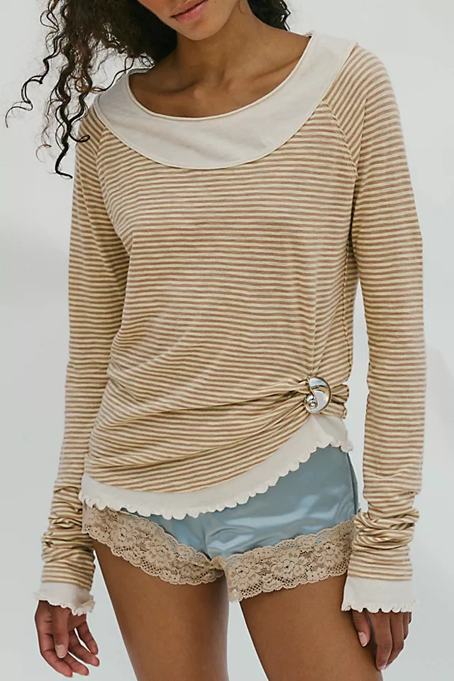 We The Free Two's A Charm Stripe Long Sleeve Top | Free People (Global - UK&FR Excluded)