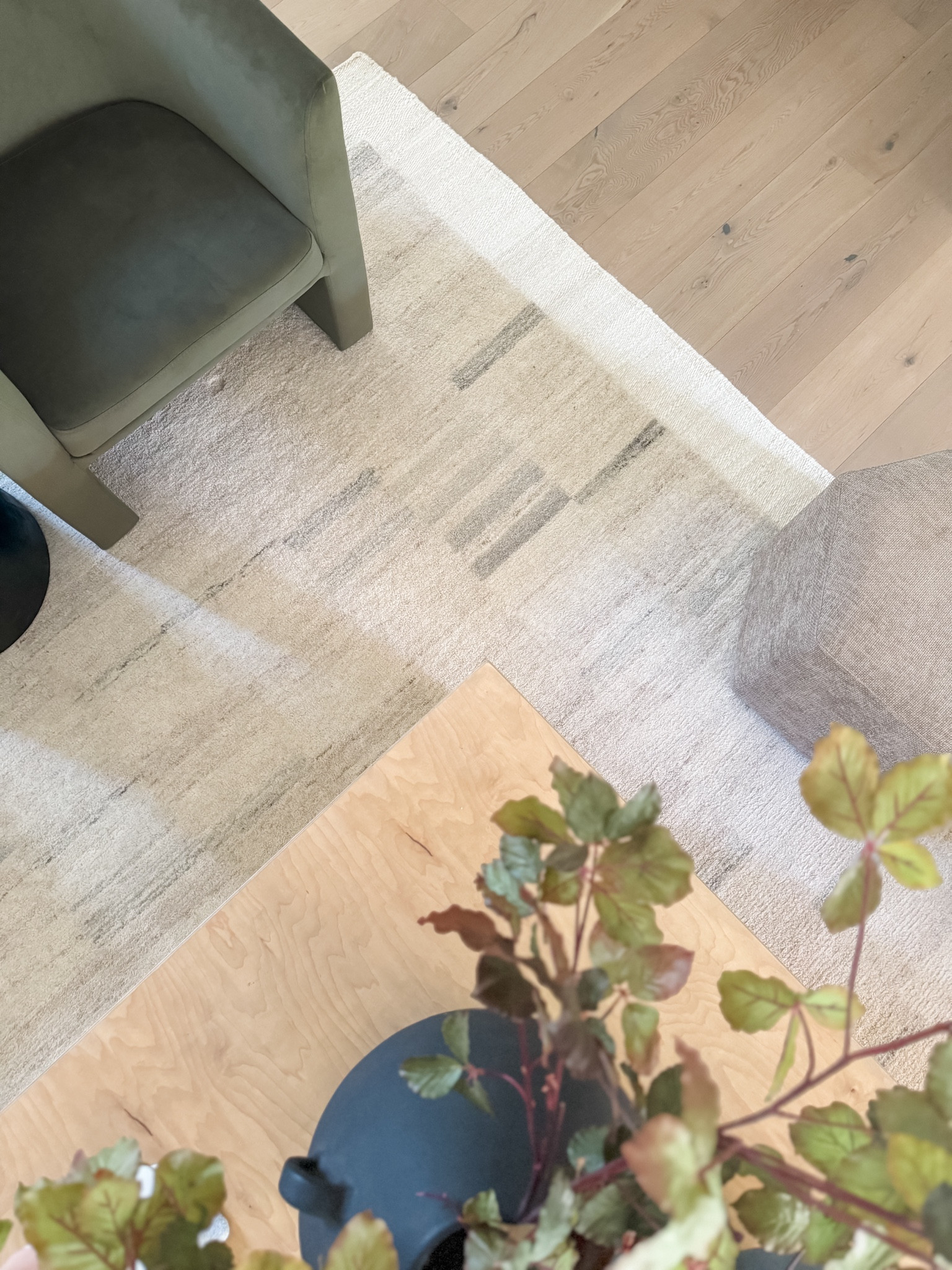 Layered rugs help create depth and texture to a space.  Neutral wool and jute rugs are my favorite, along with some velvet chairs. 

#LTKHome