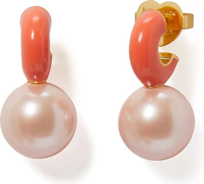 imitation pearl drop earrings | Nordstrom