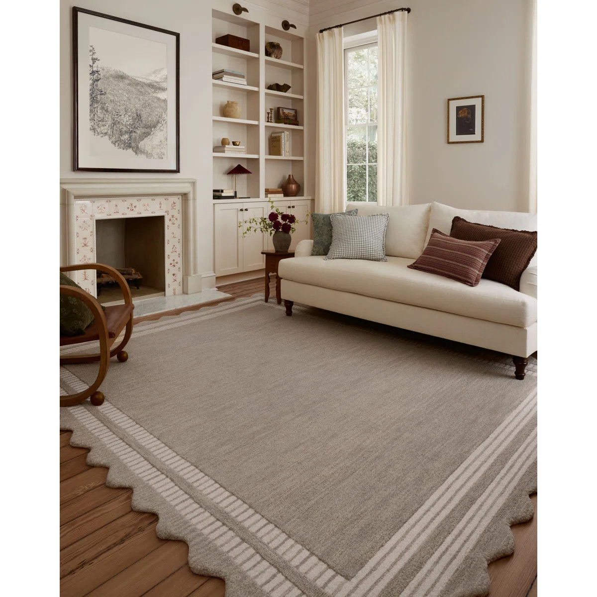 Chris Loves Julia x Loloi Scottie Fog / Ivory Area Rug | Wayfair North America