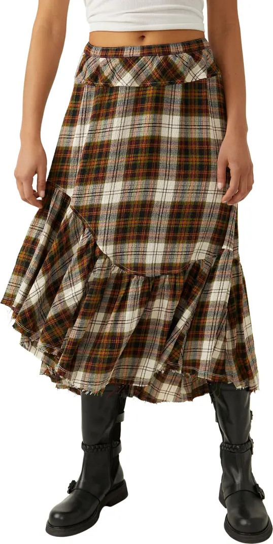 Marcelline Plaid Midi Skirt | Nordstrom