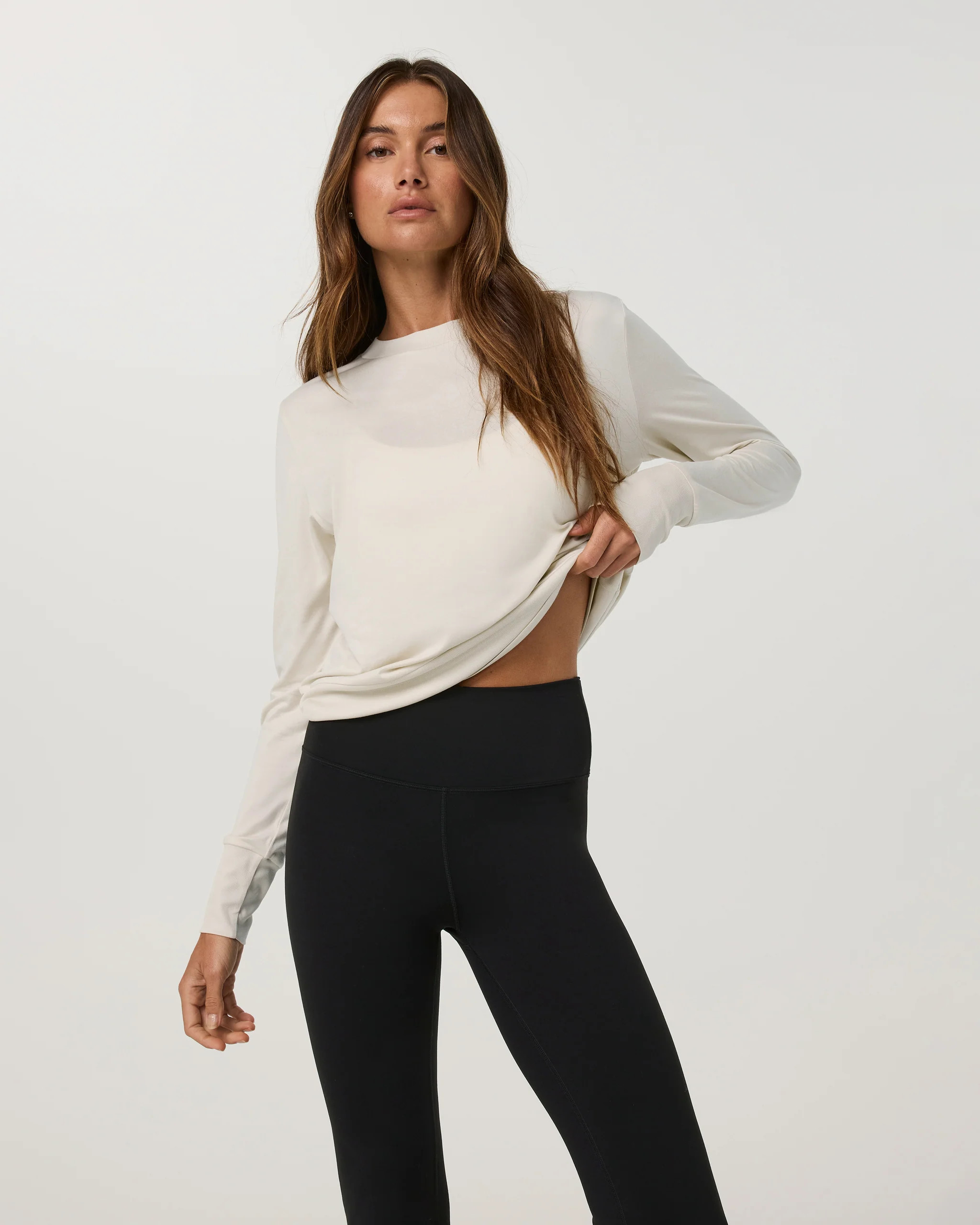 Vuori Daydream Crew Neck T-Shirt | Bone Heather | XL | Vuori Clothing (US & Canada)