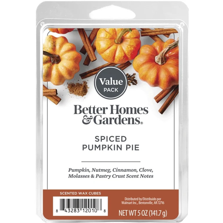 Spiced Pumpkin Pie Scented Wax Melts, Better Homes & Gardens, 5 oz (Value Size) | Walmart (US)