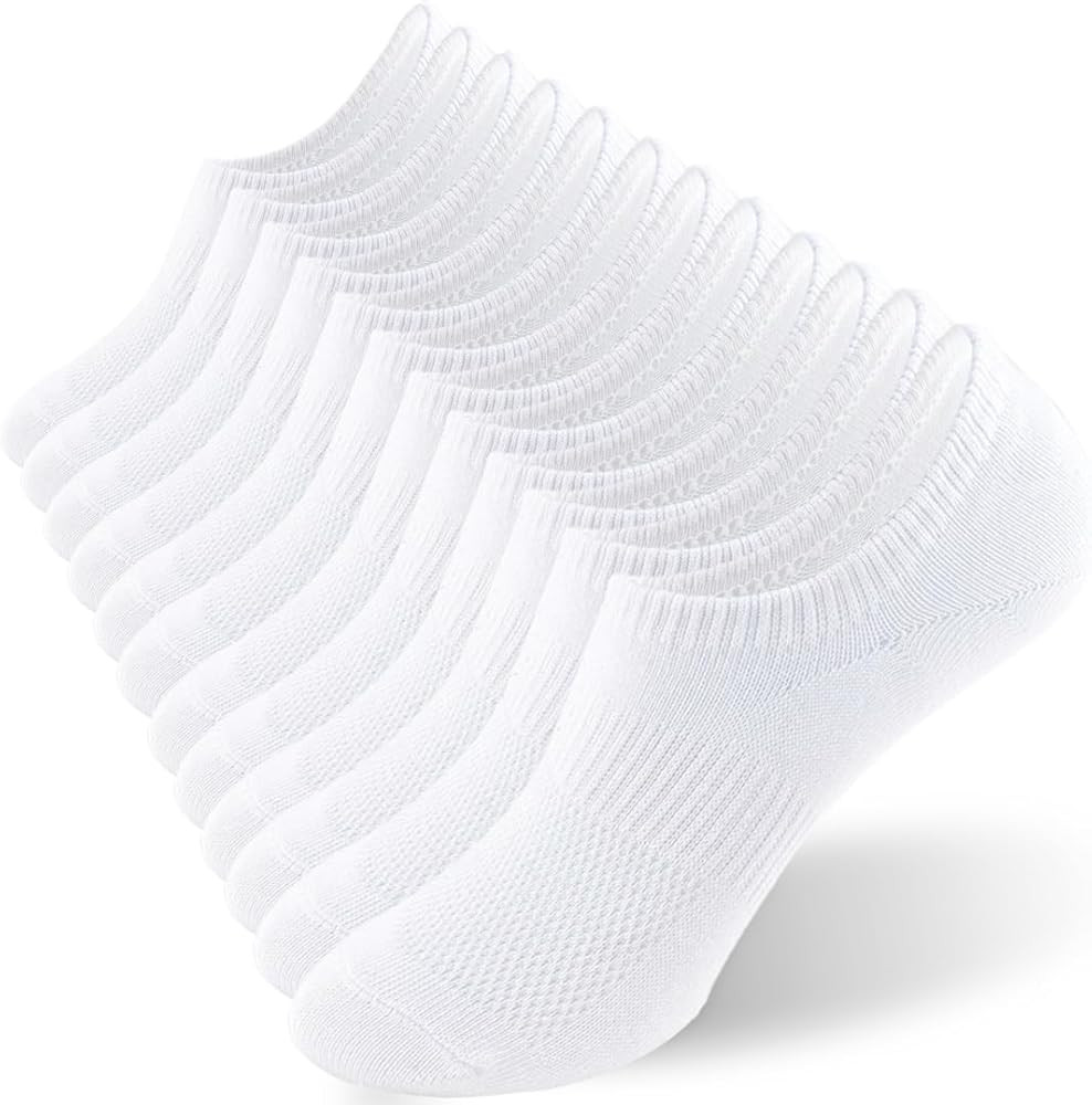ACCFOD No Show Socks for Women Cotton Thin Low Cut Non Slip Invisible Liner Socks 6 Pairs | Amazon (US)