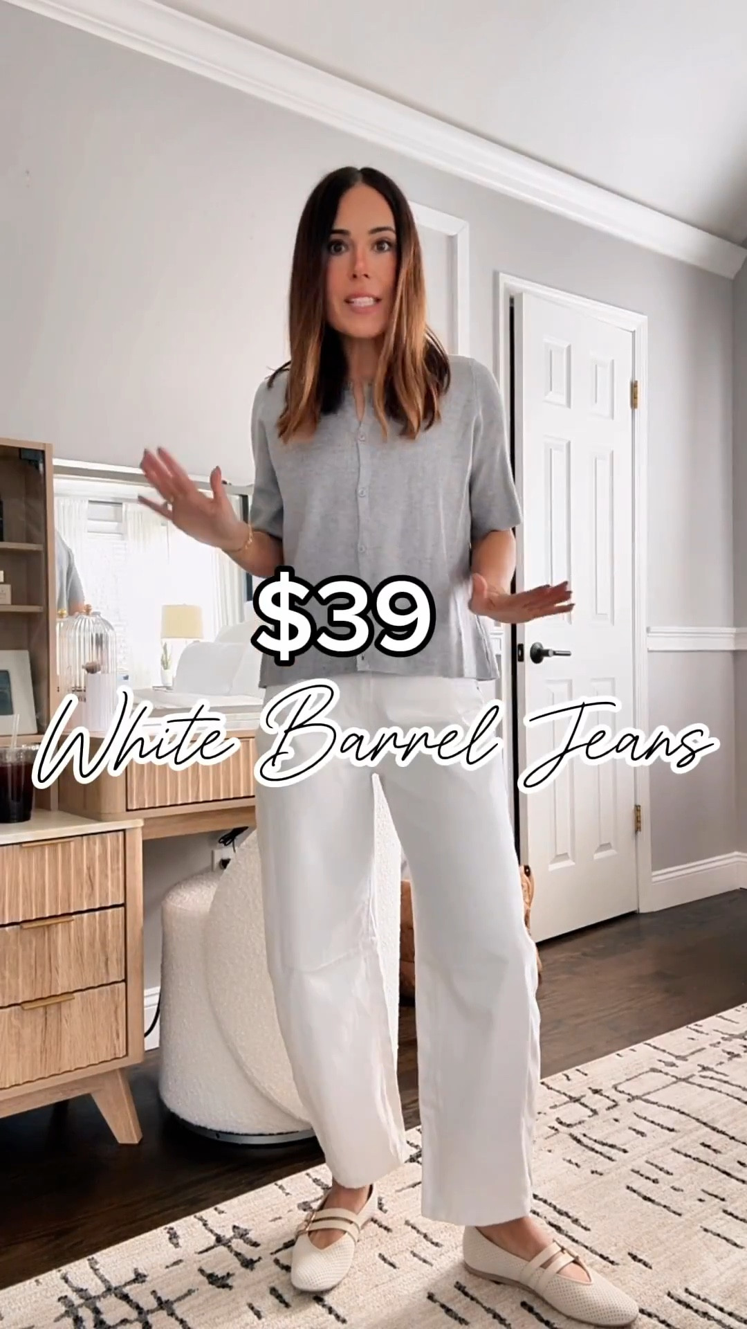 The perfect white jeans for Spring 🩷 I actually sized up to a 4, usually wear a 0/2  

#LTKOver40 #LTKSeasonal #LTKootd