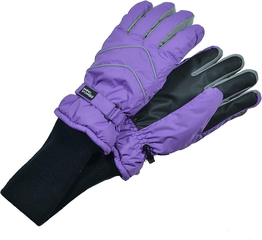 SnowStoppers Kid's Waterproof Long Cuff Winter Gloves | Amazon (US)