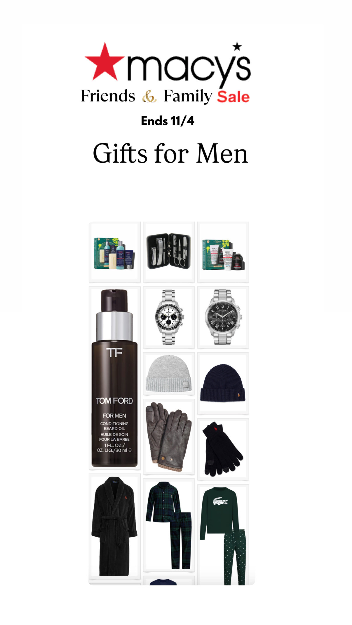 Gifts for Him 2025 | Holiday Gift Guide He’ll Love 🎄 Looking for the perfect Gift for Him this Holiday 2025? 🎁 From timeless watches to luxe skincare and smart tech he’ll actually use, I’ve rounded up the best men’s gifts of the season - all on sale and perfect for husbands, dads, brothers & boyfriends. ✨ Tap to shop before the deals expire and make his holiday unforgettable. #GiftsForHim #MensGiftGuide #HolidayGifts2025 #GiftIdeasForMen #LTKMen #MensStyle #LuxuryGifts #StockingStuffers #MensEssentials #GiftGuideForHim #HolidayDeals #LTKSale #MacysFinds #AmazonFinds #MenWhoHaveEverything #BoyfriendGifts #HusbandGifts #HolidayShopping #AshandAaira 

 #LTKGiftGuide #LTKHoliday #LTKSaleAlert