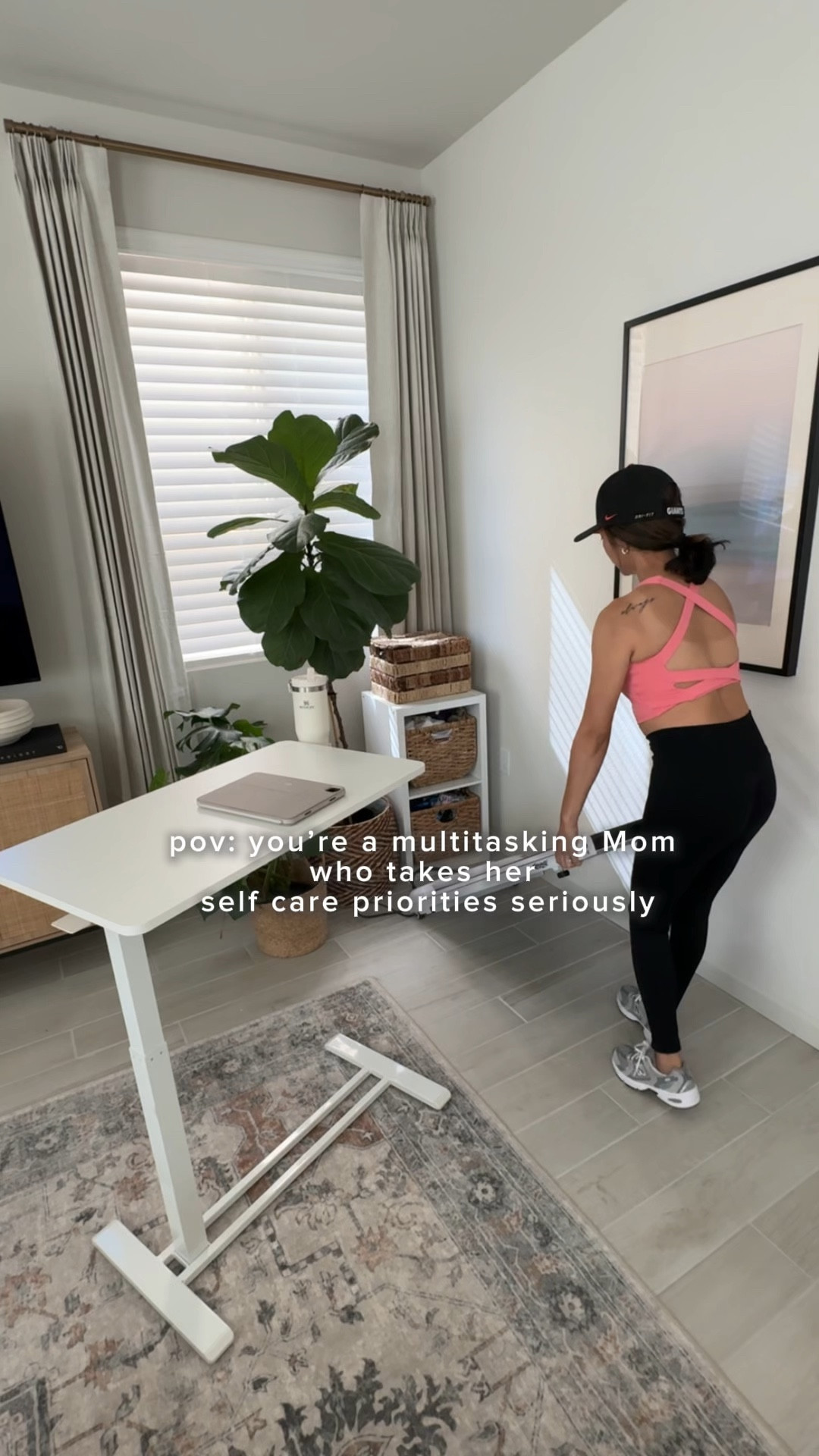 Prioritizing my self care just got easier with my under the desk walking pad treadmill and mobile desk ✨

#LTKHome #LTKOver40