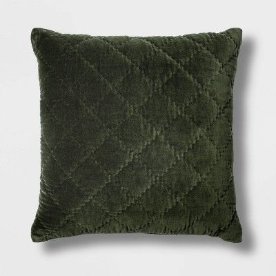 Quilted Velvet Throw Pillow - Threshold™ | Target