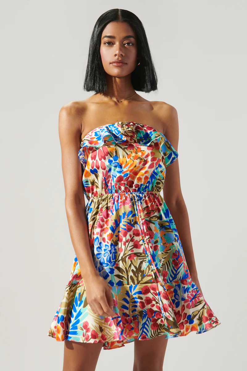 Rain Dance Convertible Ruffle Flounce Mini Dress | Sugarlips