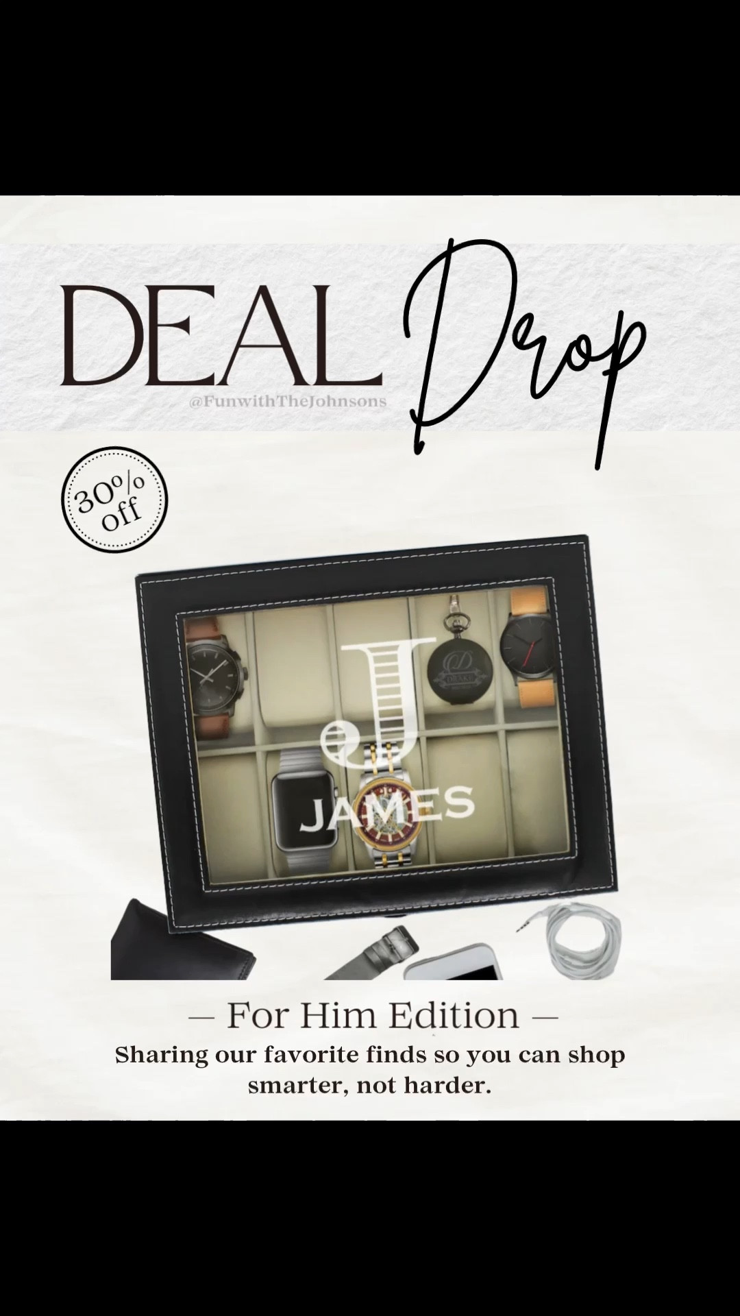 A clean, elevated way to store his favorite watches. This custom watch case is 30% off and guaranteed to arrive before Christmas, making it a solid gift option for husbands or dads who appreciate practical upgrades.
#LTKmens #LTKholiday #giftsforhim #dadchristmasgift #husbandgiftideas #personalizedgift #christmasgiftguide


#LTKGiftGuide #LTKHoliday #LTKMens