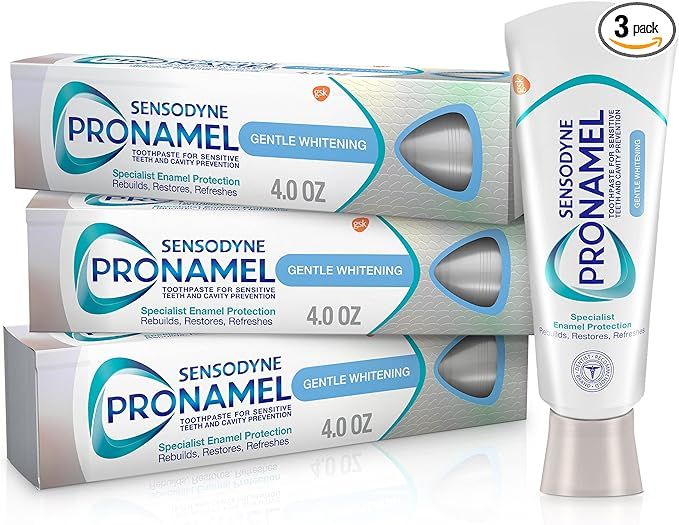 Sensodyne Pronamel Gentle Teeth Whitening Enamel Toothpaste for Sensitive Teeth, to Reharden and ... | Amazon (US)