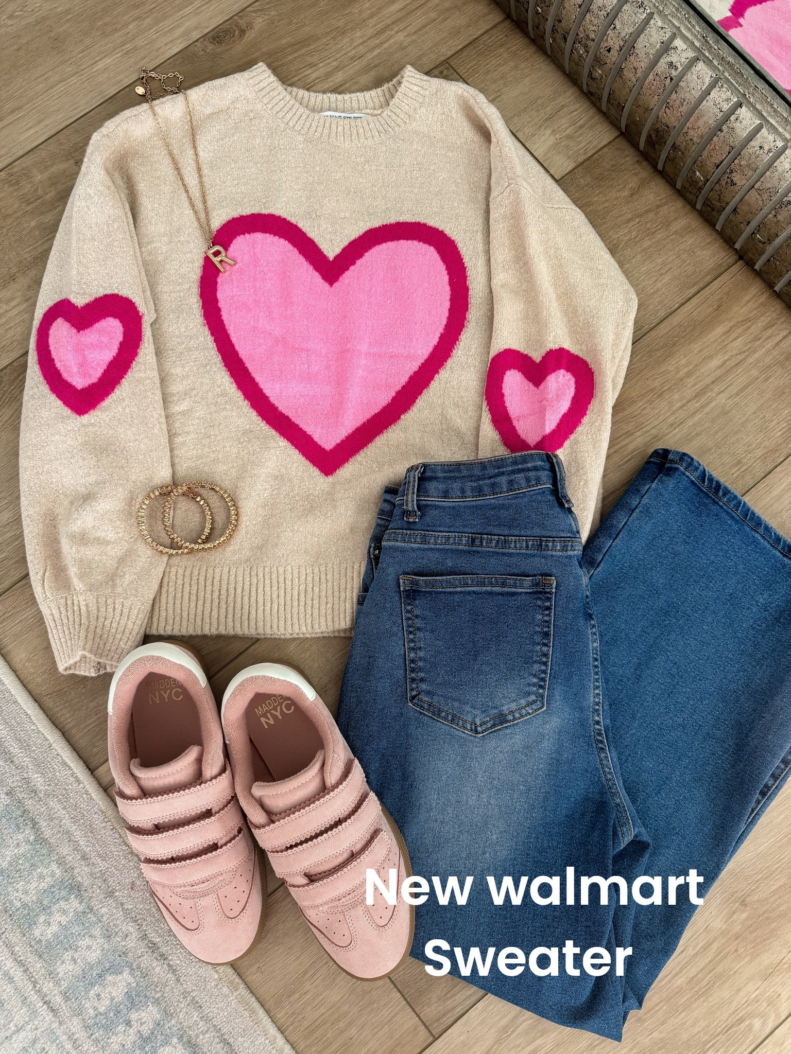 This new Walmart heart sweater is the cutest statement knit and it’s only $22 💕😍 The oversized heart detail makes it feel fun, feminine, and perfect for Valentine’s Day and everyday wear. It’s cozy without being bulky and so easy to style casually with jeans or dressed down with sneakers for mom life and errands.

I styled it with classic Walmart jeans and comfy sneakers for an effortless, affordable outfit you’ll wear on repeat. This sweater is such a good example of Walmart fashion that looks boutique-inspired but stays budget-friendly.

✨ Outfit details:
• Walmart heart sweater – $22
• Soft, cozy knit
• Perfect for Valentine’s Day & beyond
• Easy everyday styling
• Affordable head-to-toe Walmart look

Linked in LTK + Walmart — this one will go fast 💗

#WalmartFashion #WalmartFinds #WalmartStyle #HeartSweater #ValentinesOutfit #AffordableFashion #BudgetStyle #CasualOutfit #EverydayStyle #MomStyle #LTKFinds #WalmartNewArrivals #CuteAndCozy