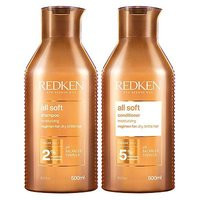 REDKEN All Soft Shampoo and Condtioner 500ml Hydrating Bundle Add Softness & Shine for Dry Hair | Boots.com
