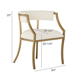 Ada Dining Chairs with Sandberg Parchment - Set of 2 | Ballard Designs, Inc.