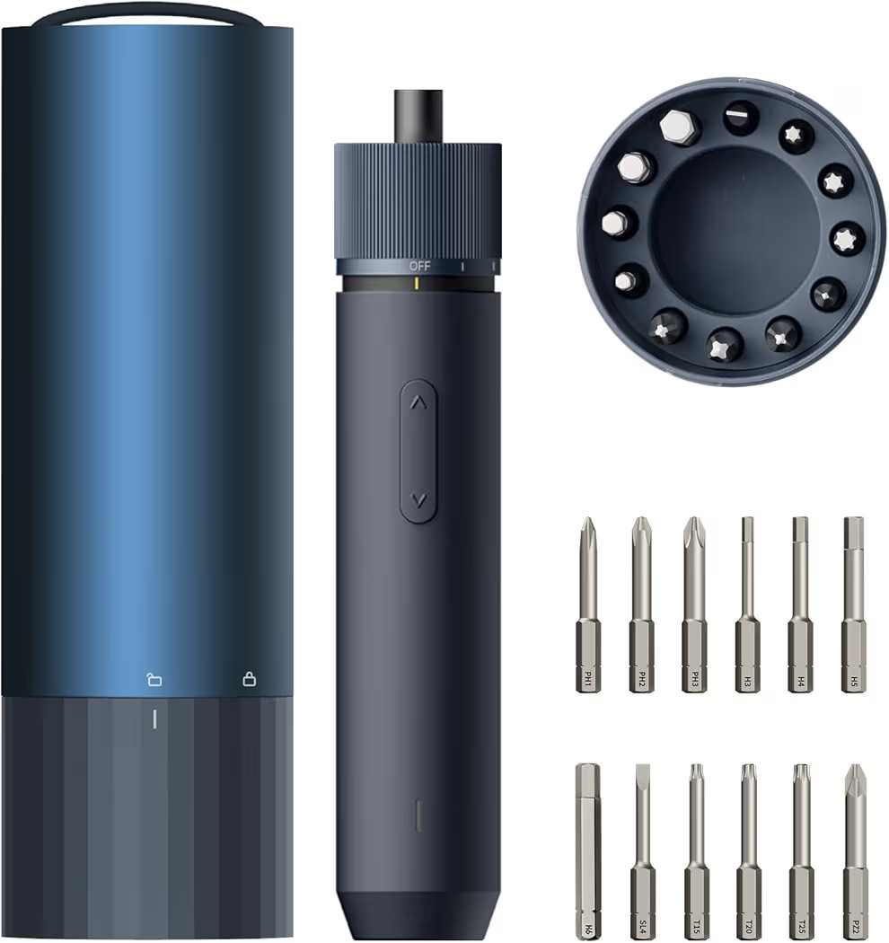 HOTO Electric Screwdriver Rechargeable, 3.6V Cordless Screwdriver Set USB-C, 1/4'' Hex Bits, 3 To... | Amazon (US)