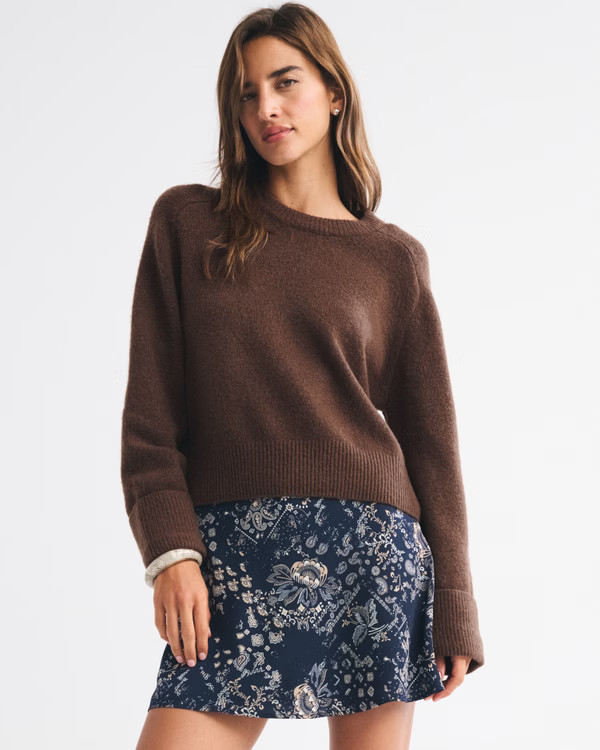The A&F Madeline Crew Sweater | Abercrombie & Fitch (US)