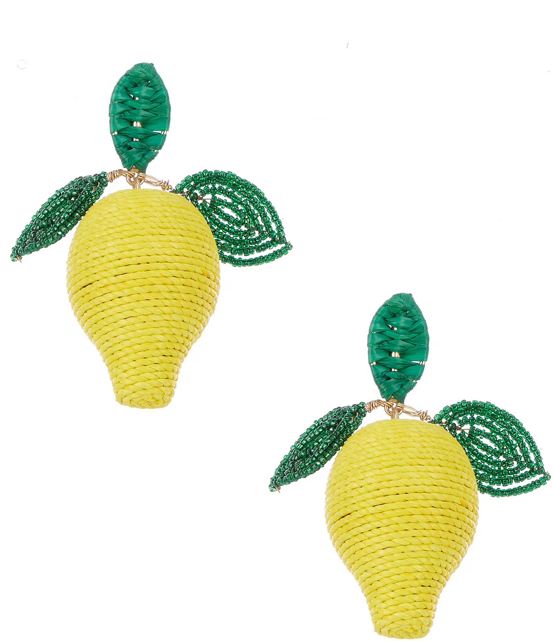 Thread Wrapped Lemon Novelty Statement Drop Earrings | Dillard's