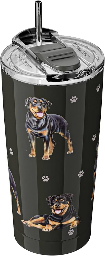 Rottweiler SERENGETI 16 Oz. Stainless Steel, Vacuum Insulated Tumbler with Spill Proof Lid - 3D P... | Amazon (US)