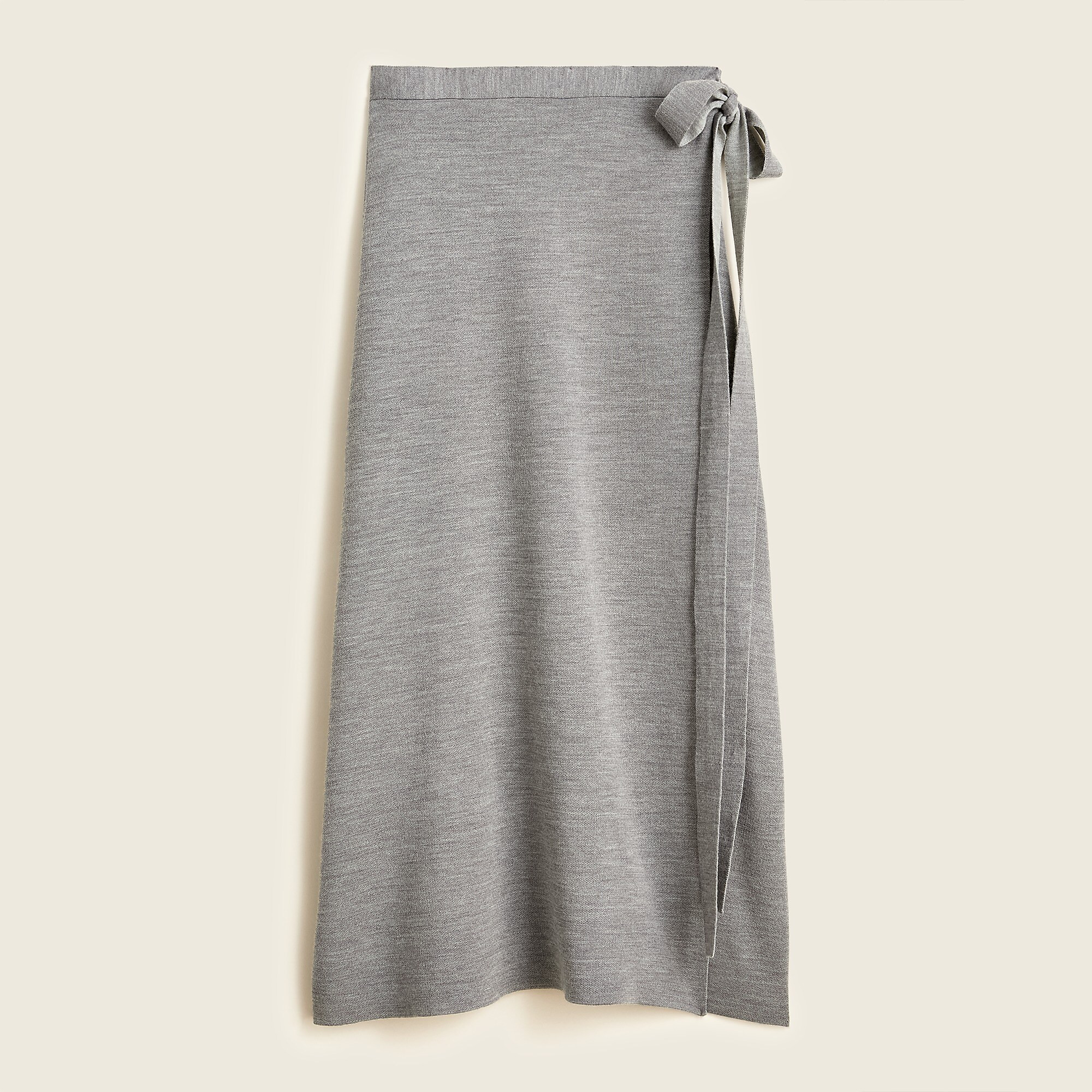 Two-toned merino wool wrap skirt | J. Crew US