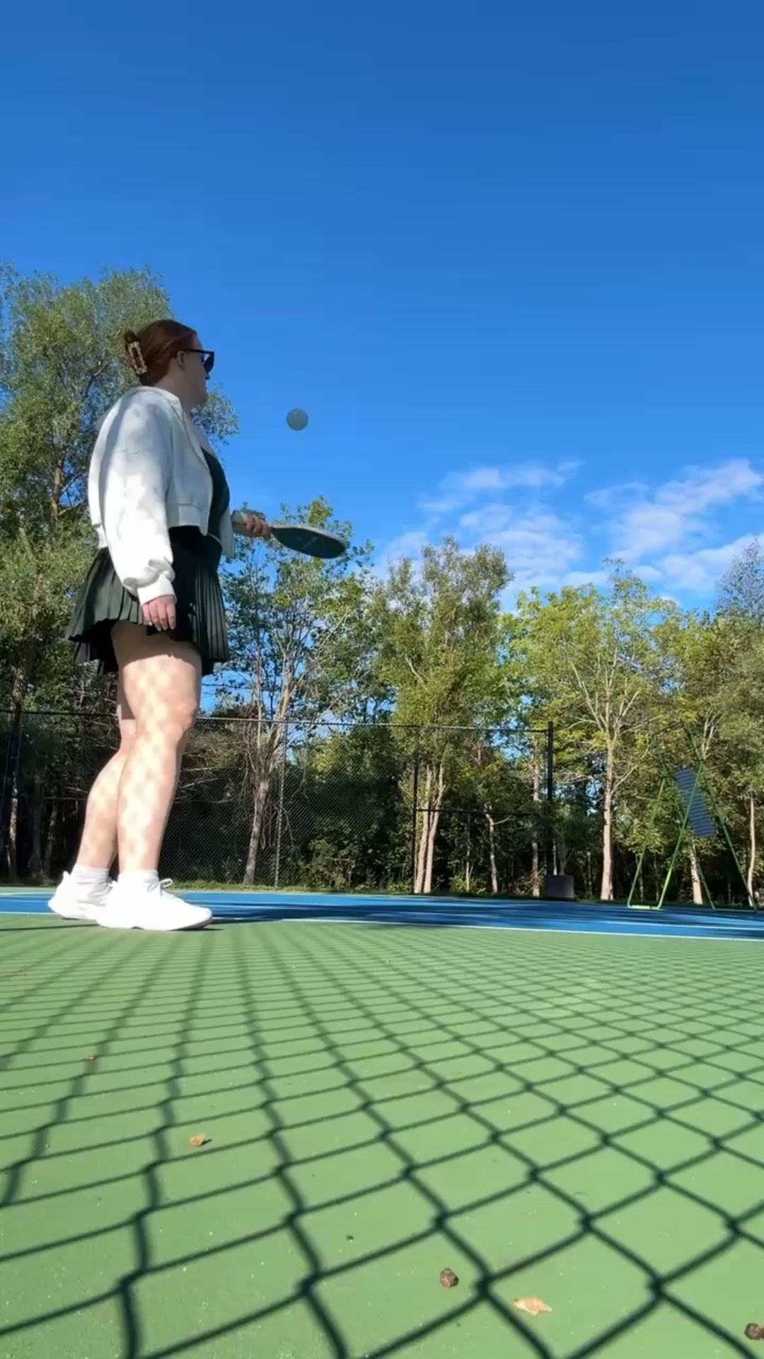 Part of pickleball is the cute outfit! Top & skirt are both from aerie and currently on sale!

#LTKsale #LTKstyletip #LTKfitness