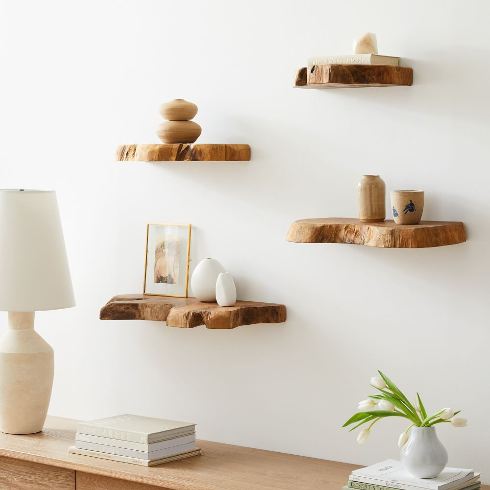 Takara Live Edge Wall Shelves | West Elm (US)
