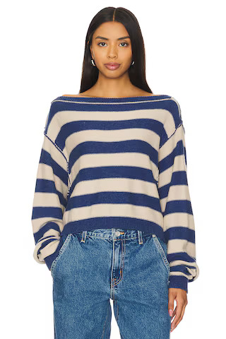 Free People x We The Free Into The Blue Pullover in Blue Combo from Revolve.com | Revolve Clothing (Global)