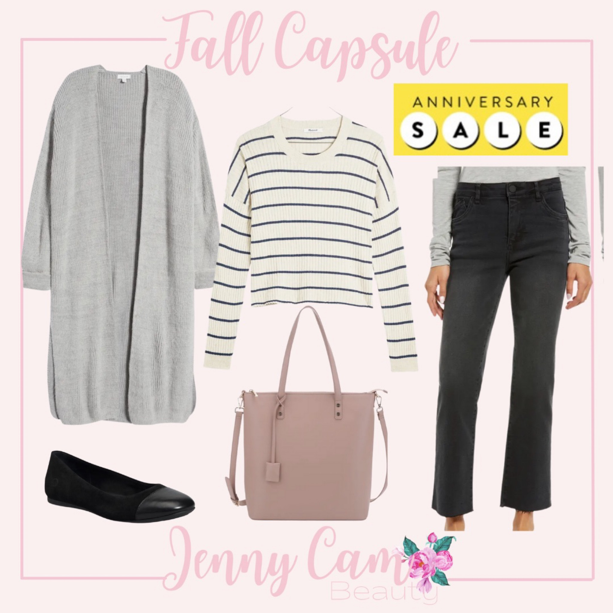 #nsale fall capsule wardrobe stripe tee cardigan flats

#LTKsalealert #LTKstyletip #LTKxNSale
