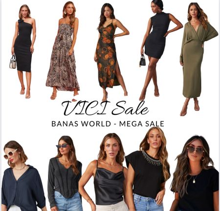 Vici mega sale! Take an additional 40% off with code MEGASALE Fall wedding evening wedding guest dresses. And fall tops! Great for wedding guests, back to work, Halloween, and teachers 

#LTKunder100 #LTKsalealert #LTKunder50