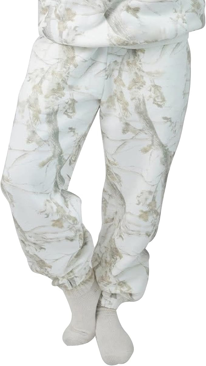 JOJOANS Pantalones deportivos estampados de gran tamaño para mujer con hojas de arce para invier... | Amazon (US)