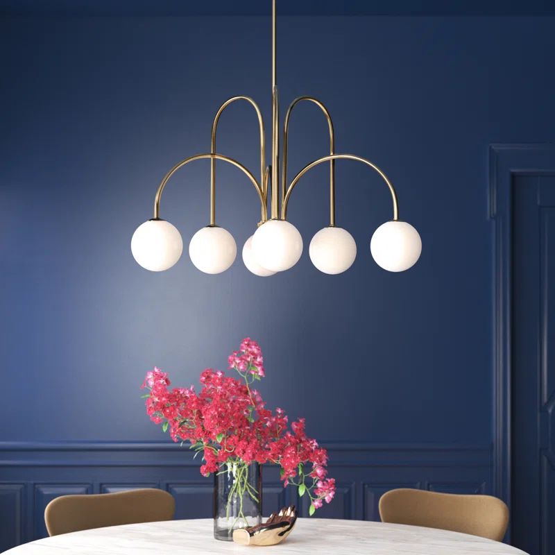 Abrial 6 - Light Sputnik Empire Chandelier | Wayfair Professional