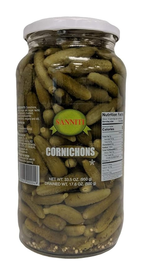 Sanniti Spanish Cornichons - 33.5 ounce | Amazon (US)