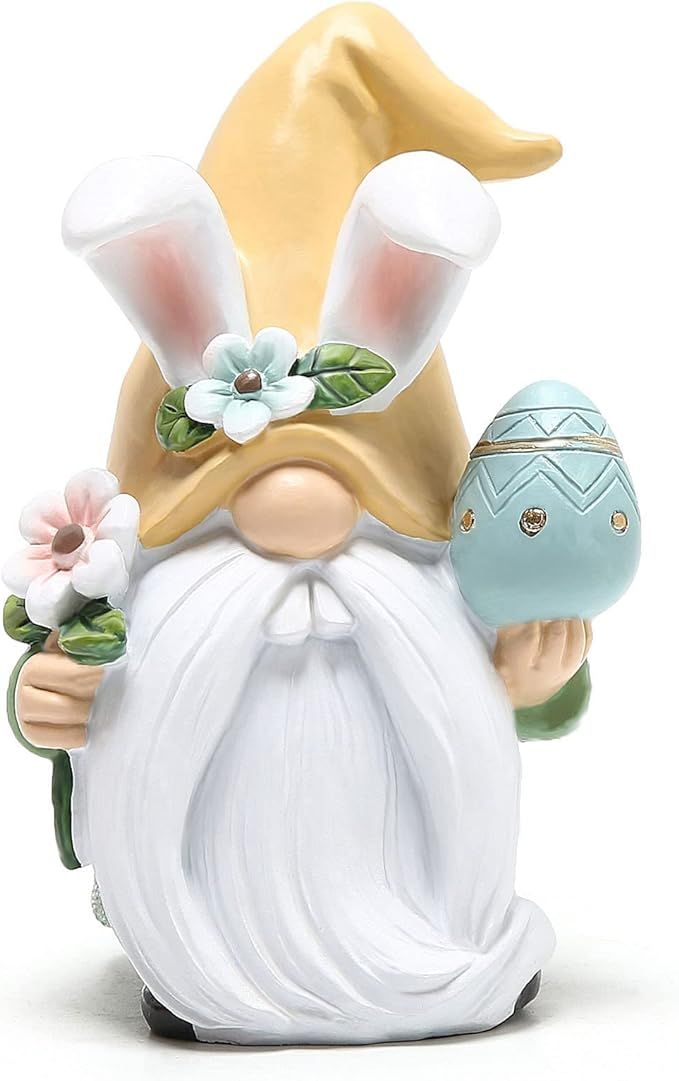 Hodao Easter Gnomes Decor Resin Easter Bunny Doll Decoration Home Ornaments Table Decor Valentine... | Amazon (US)