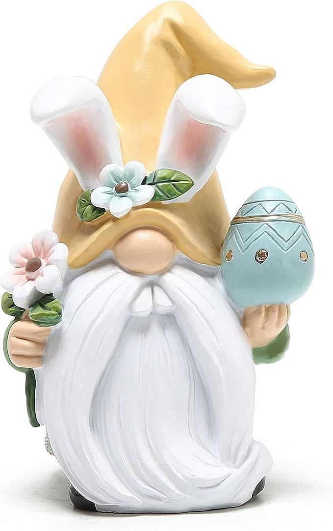 Hodao Easter Gnomes Decor Resin Easter Bunny Doll Decoration Home Ornaments Table Decor Valentine... | Amazon (US)