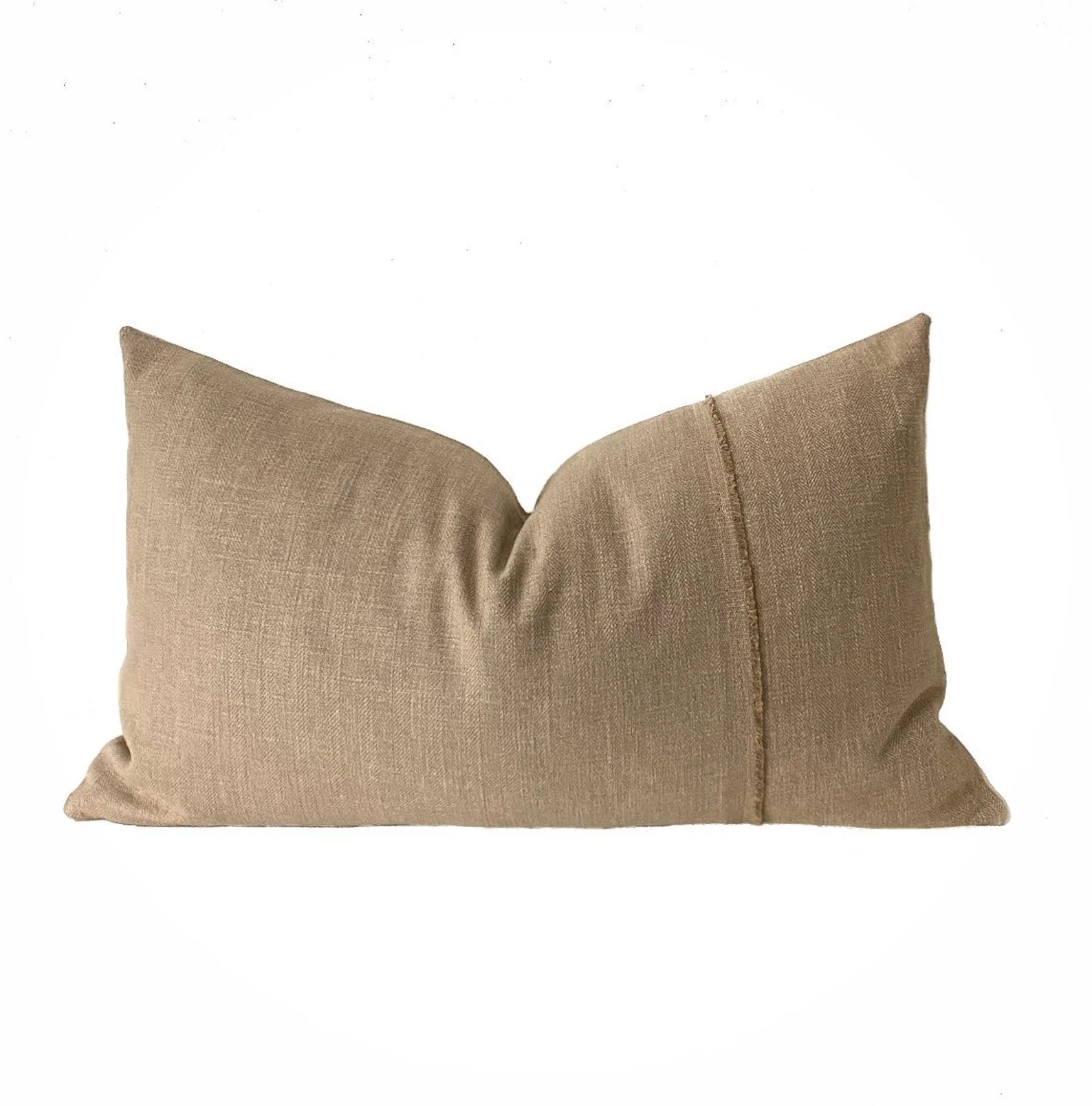 SAHARA Lumbar  Herringbone Grain Sack Pillow Cover  Boho | Etsy | Etsy (US)