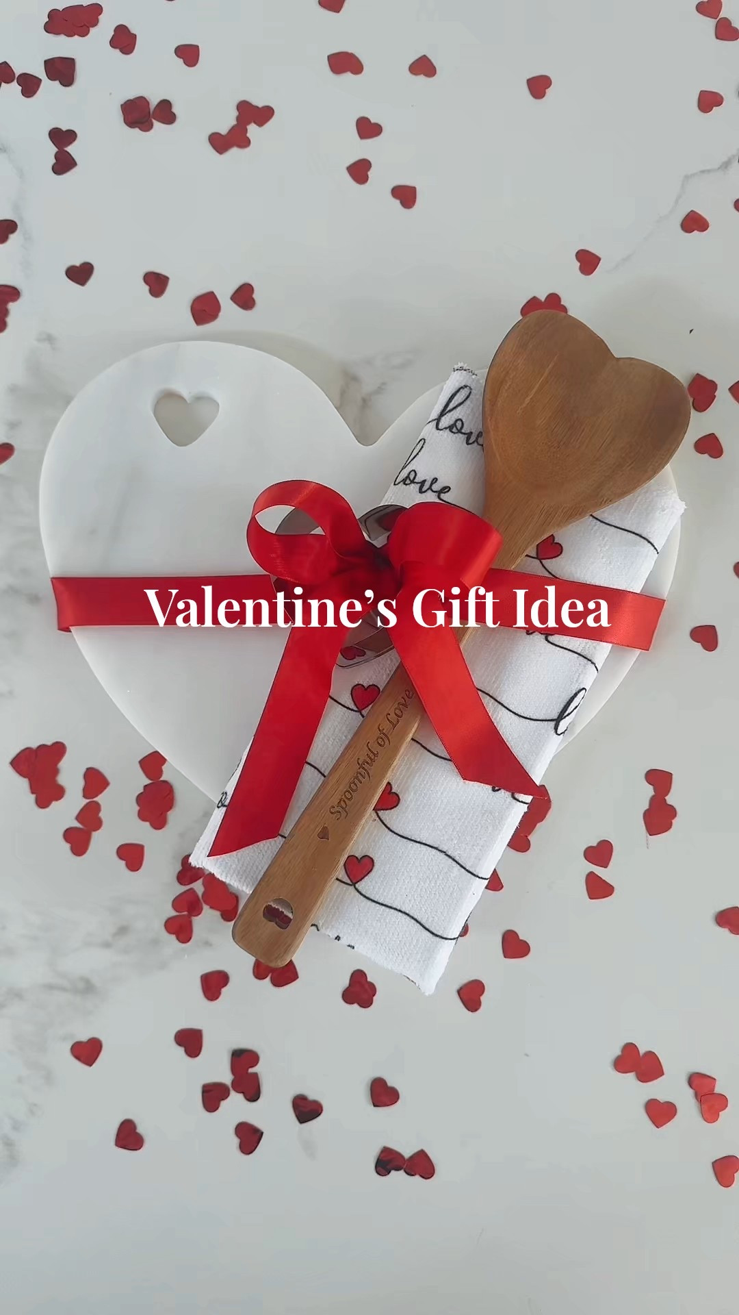 A sweet and simple Valentine’s gift that’s both thoughtful and practical. This heart-shaped cutting board paired with a heart wooden spoon and love-print kitchen towel makes the perfect little kitchen bundle. Tie it together with a red ribbon for an easy, romantic gift idea they’ll actually use. Perfect for Valentine’s Day, anniversaries, or a cozy date-night-in surprise.

#LTKgiftideas #LTKValentines #ValentinesGiftIdeas #ValentinesDayGift
#GiftIdeas #ValentinesDecor #KitchenGift #HeartDecor
#ThoughtfulGifts #AffordableGifts #GiftInspo
#HomeGiftIdeas #HostessGift #RomanticGifts #amazon
#LTKFinds #LTKUnder50

#LTKSeasonal #LTKHome